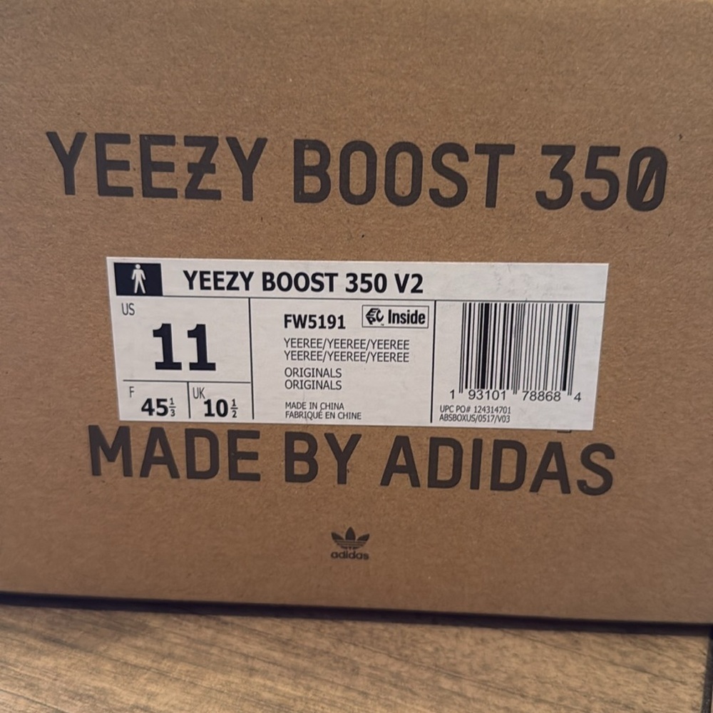 adidas Yeezy Boost 350 V2 Yeezreel (Non-Reflective) FW5191 Size 11 - Picture 8 of 8